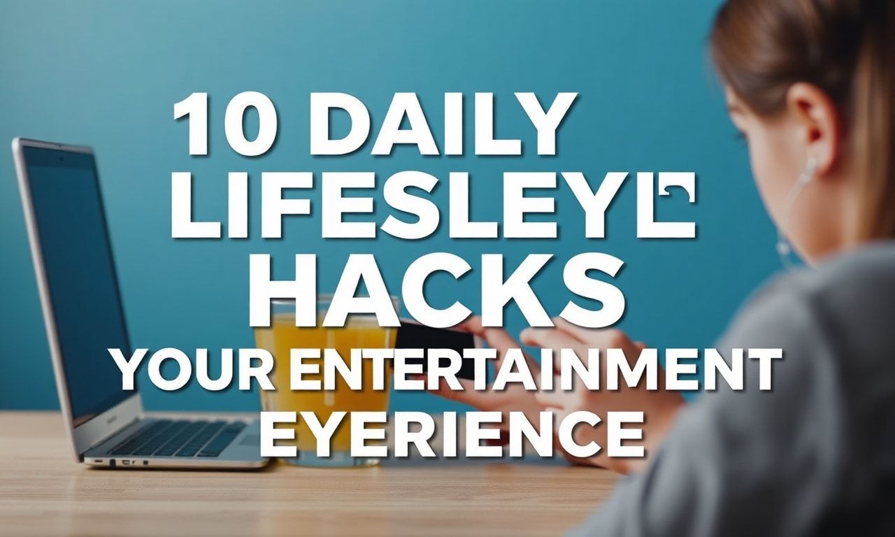 10 Daily Lifestyle Hacks to Elevate Your Entertainment Game