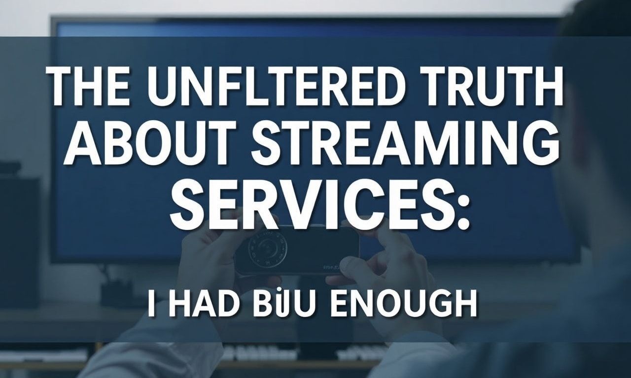 The Unfiltered Truth About Streaming Services: I'm Over It